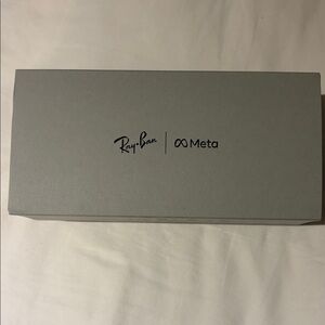 Ray-Ban Gray Sunglasses Box with Meta Logo